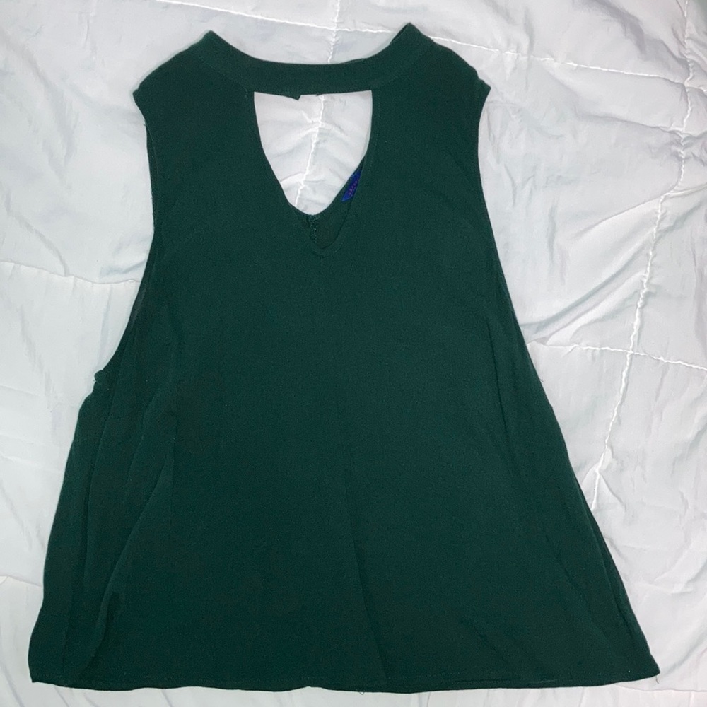 green halter top tank top